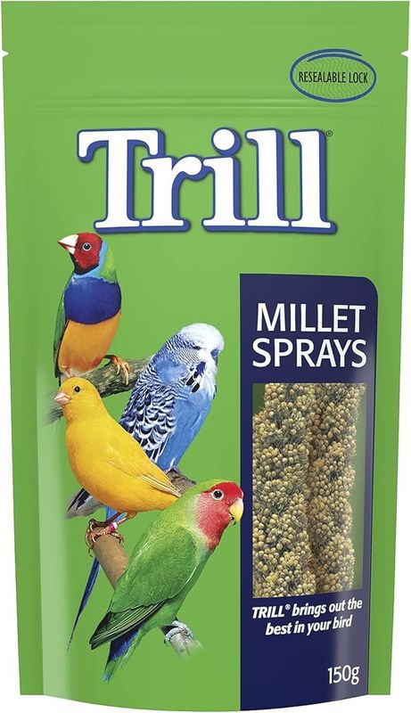 Trill Millet Spray for Birds - 150 grams x 5 pack