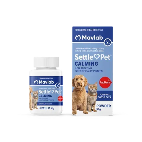 Mavlab Settle Pet Small Dog & Cat - 50 grams Mavlab Settle Pet Small Dog & Cat - 50 grams