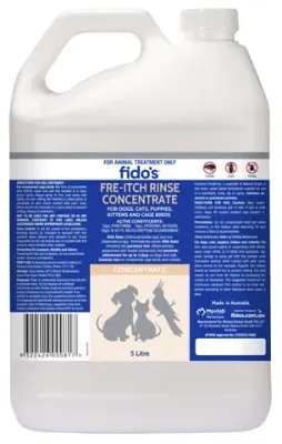 Fido's Fre-Itch Rinse Concentrate for Dogs & Cats  -  5 litres