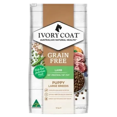 Ivory Coat Puppy Large Breed Lamb with Coconut Oil  -  2 kg