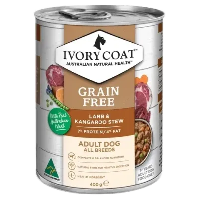 Ivory Coat Adult Lamb & Kangaroo Stew   400 grams x 12
