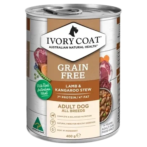 Ivory Coat Adult Lamb & Kangaroo Stew   400 grams x 12