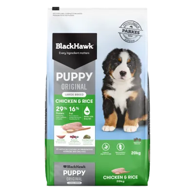 Black Hawk Puppy Large Breed Chicken & Rice -  3 kg , 10 kg & 20 kg