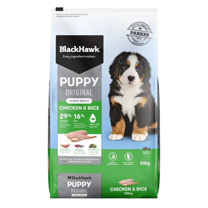 Black Hawk Puppy Large Breed Chicken & Rice -  3 kg , 10 kg & 20 kg