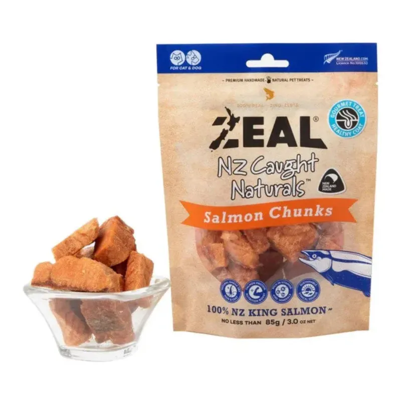 Zeal Freeze Dried Salmon Chunks for Cats and Dogs  -  85 grams