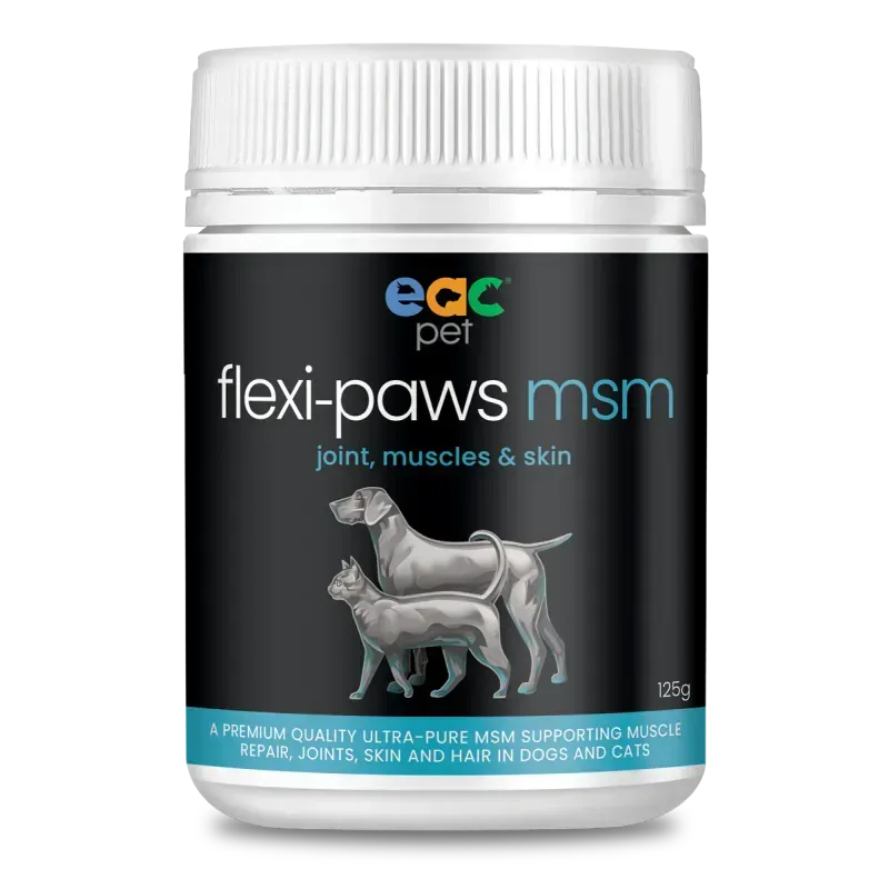 EAC Animal Care Flexi-Paws MSM Joint Supplement for Dogs & Cats  -  125 grams