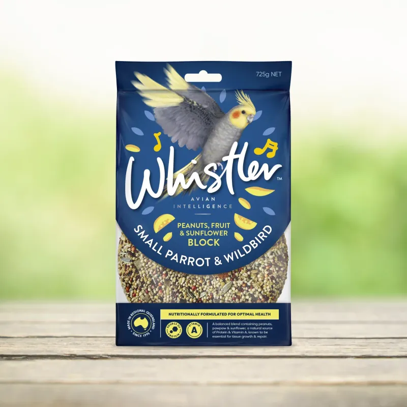 Whistler Small Wildbird & Parrot Peanuts, Fruit & Sunflower Block  -  725 grams