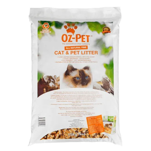 Oz Pet Pine Cat & Pet Litter   15 kg