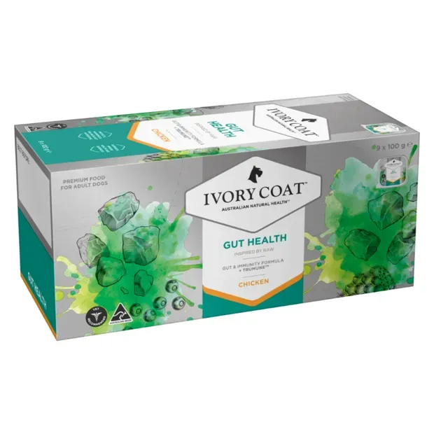 Ivory Coat Raw Health Adult Chicken Immunity  -  9 x  100 grams