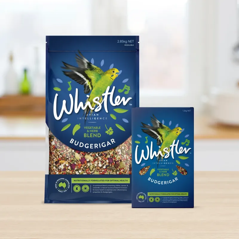 Whistler Budgerigar Gourmet Blend with Vegetable & Herb Superfoods 1.2 kg