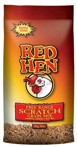 Laucke Red Hen Scratch Mix  – Premium Poultry Grain Mix Natural Foraging Feed for Chickens, Ducks & Backyard Flocks  -  20 kg