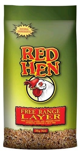 Red Hen Free Range  – Premium Complete Chicken Feed | Balanced Nutrition Pellets for Free Range Hens, Egg Production & Flock Health  -  20 kg