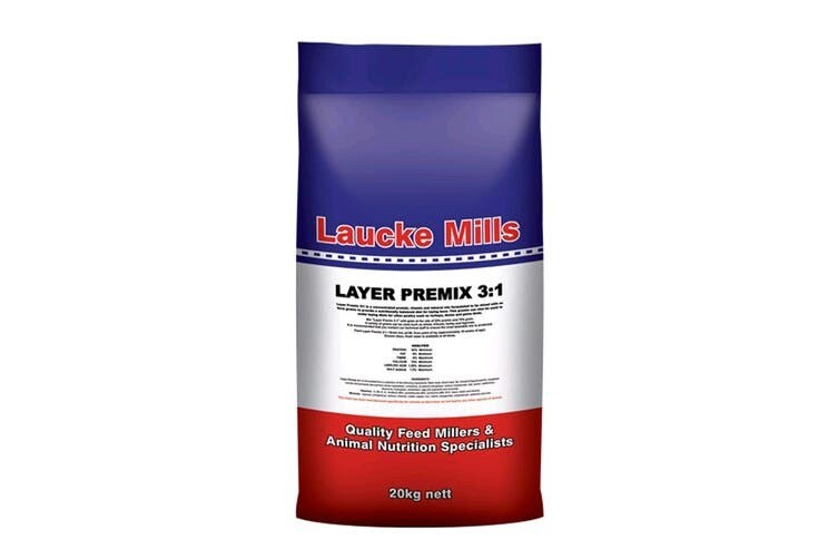 Laucke Mill Layer Pre-Mix 3:1  Poultry Concentrate for Custom Layer Feed  -  20 kg