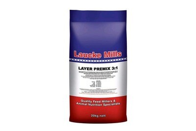 Laucke Mill Layer Pre-Mix 3:1  Poultry Concentrate for Custom Layer Feed  -  20 kg