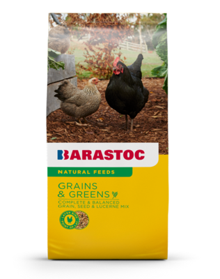 Barastoc Grains & Greens Natural Chicken Feed with Grains & Greens - 20 kg Barastoc Grains & Greens Natural Chicken Feed with Grains & Greens - 20 kg