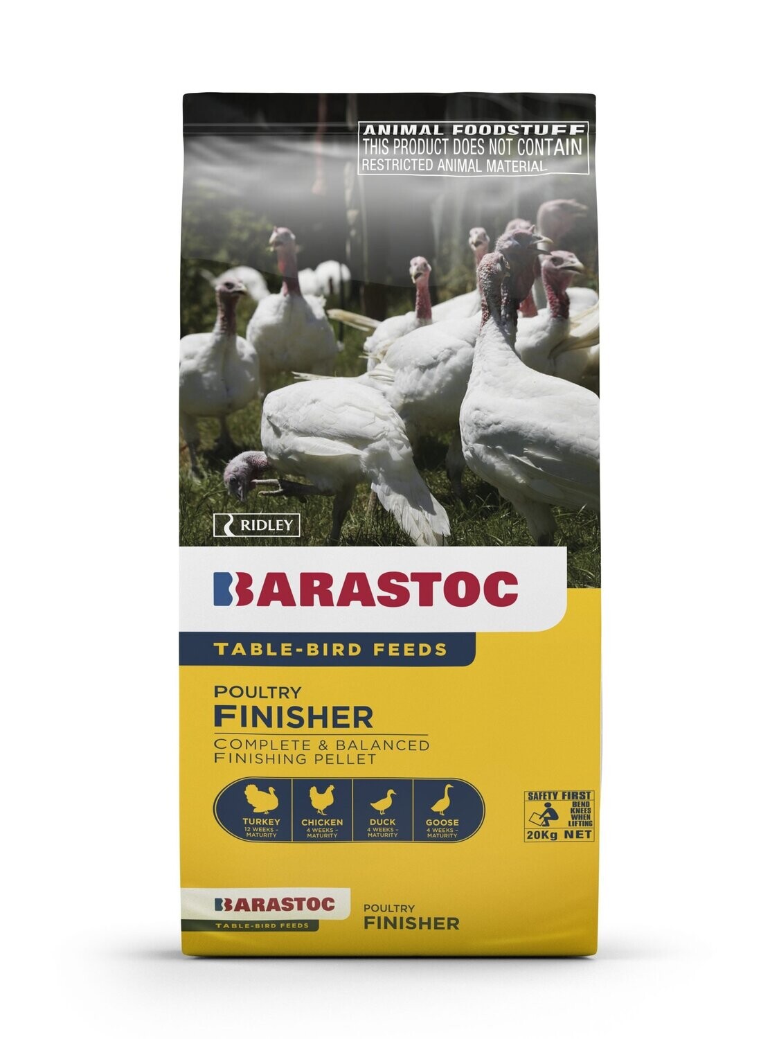 Barastoc Poultry Finisher Meat Chicken Finisher Feed  -  20 kg