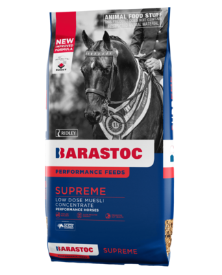 Barastoc Supreme High Protein Topline Horse Feed  Low Starch Performance Nutrition  -  20 kg