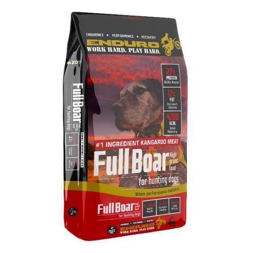 Enduro Full Boar High Energy Working Dog Food for Performance, Strength & Conditioning  -  20 kg