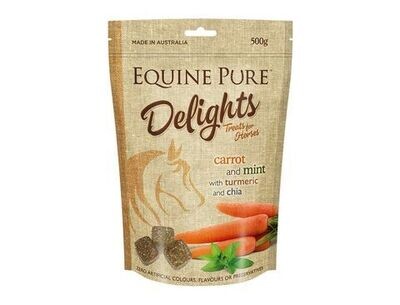 Equine Pure Delights Carrot & Mint - 500 grams Equine Pure Delights Carrot & Mint - 500 grams