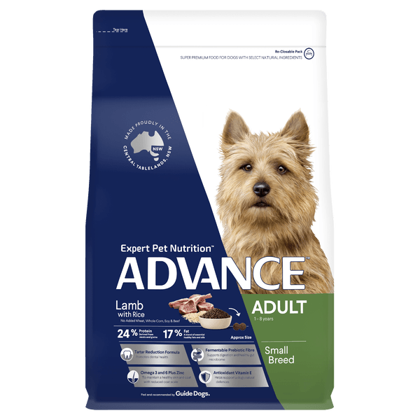 Advance Dog Adult Small Breed Lamb with Rice  -  8 kg