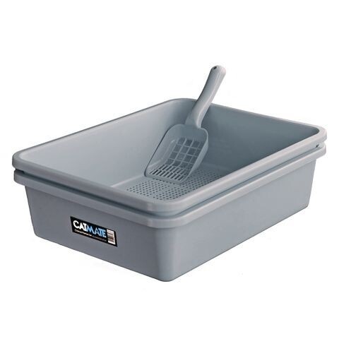 Catmate Litter Tray  -  Charcoal