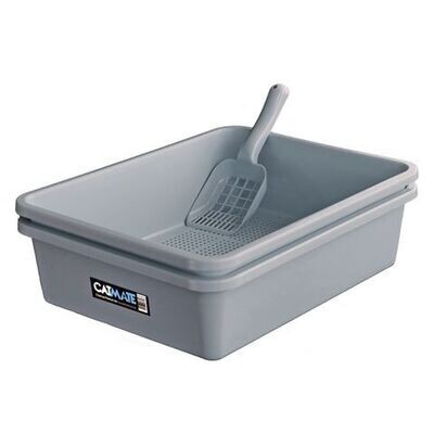 Catmate Litter Tray  -  Charcoal
