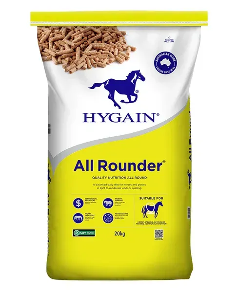Hygain All Rounder 20 kg – Complete Horse Feed for Condition, Energy & Performance Hygain All Rounder 20 kg – Complete Horse Feed for Condition, Energy & Performance