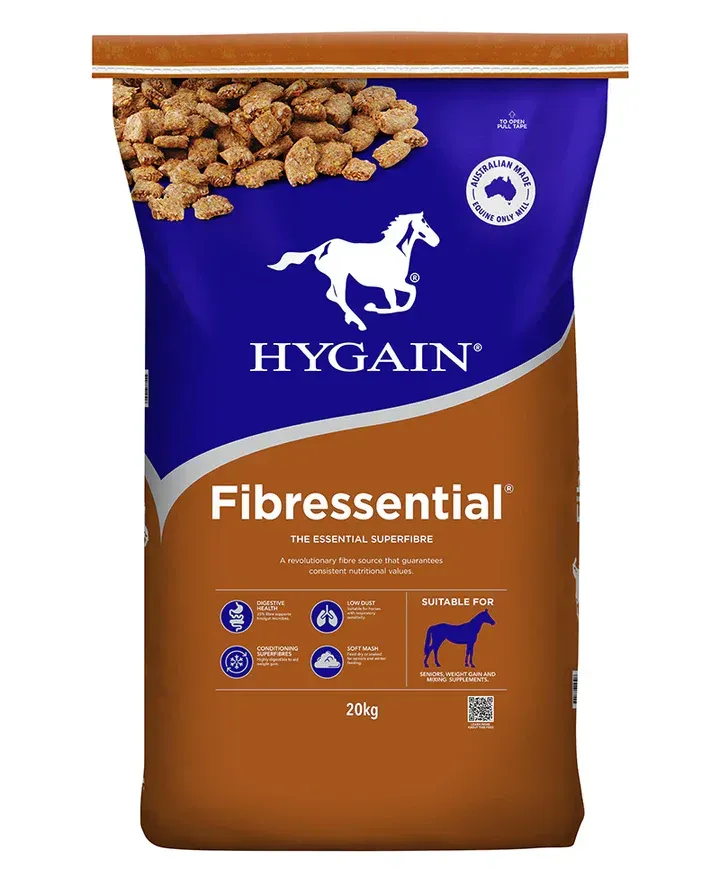 Hygain Fibressential 20kg – High Fibre, Low Starch Horse Feed for Gut Health & Condition Hygain Fibressential 20kg – High Fibre, Low Starch Horse Feed for Gut Health & Condition