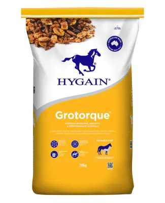 Hygain Grotorque 20kg – High Energy Horse Feed for Weight Gain & Condition Hygain Grotorque 20kg – High Energy Horse Feed for Weight Gain & Condition