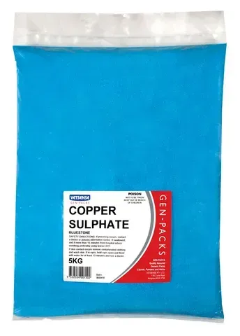 Vetsense Gen Packs Copper Sulphate  -  5 kg