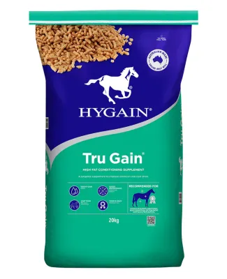 Hygain Tru Gain High Fat Cool Energy Supplement for Horses  -  20 kg