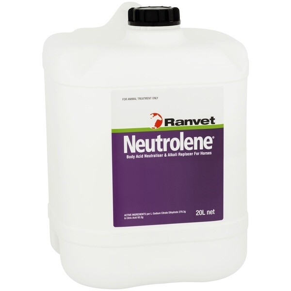 Ranvet Neutrolene Acid Buffer & Muscle Support for Horses - 20 litres Ranvet Neutrolene Acid Buffer & Muscle Support for Horses - 20 litres