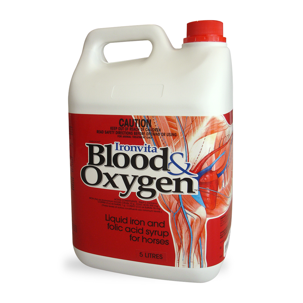 International Animal Health Ironvita Blood & Oxygen  Iron Supplement for Horses & Dogs  -  5 litres
