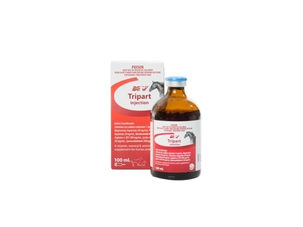 Nature Vet Tripart Injection - Muscle Energy, Recovery & Performance Supplement for Horses and Dogs  -  100 ml
