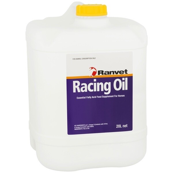 Ranvet Racing Oil High-Energy Conditioning Oil for Horses  -  20 litres