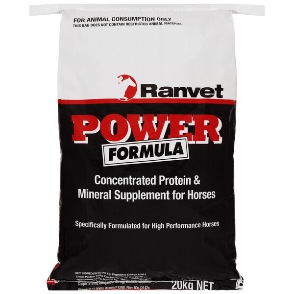 Ranvet Power Formula High-Performance Energy Supplement for Horses  -  20 kg