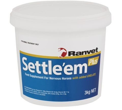 Ranvet Settle’em Calming Magnesium & B-Vitamin Supplement for Horses  -  3 kg