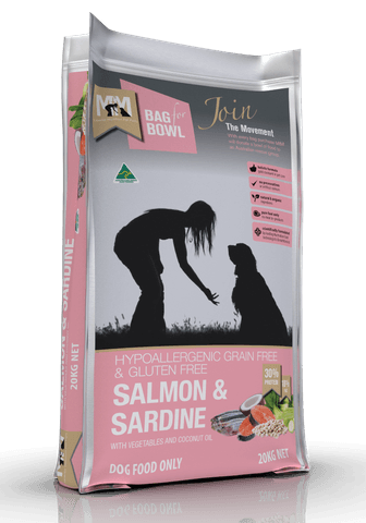 Meals For Mutts Gluten Free , Grain Free Salmon & Sardine Adult Dry Dog Food   -  20 kg
