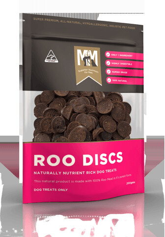 Meals For Mutts Kangaroo Treats Roo Discs - 200 grams Meals For Mutts Kangaroo Treats Roo Discs - 200 grams