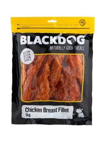 BlackDog Chicken Breast Fillets Natural High Protein Dog Treats - 1 kg BlackDog Chicken Breast Fillets Natural High Protein Dog Treats - 1 kg