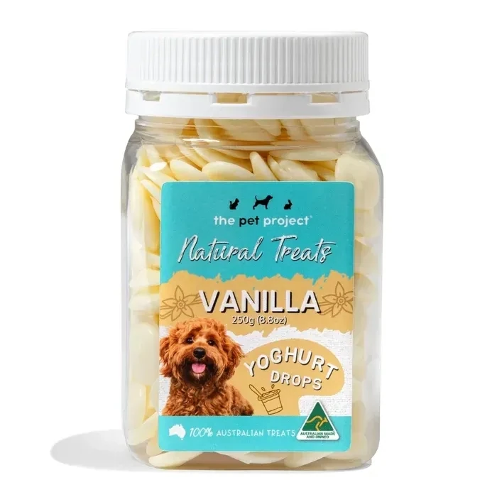 The Pet Project Vanilla Yoghurt Drops 250 grams The Pet Project Vanilla Yoghurt Drops 250 grams