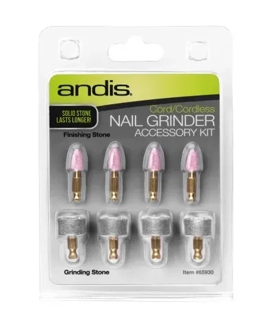Andis CNG-1 Nail Grinder Replacement Accessory Pack Replacement Grinding & Finishing Stones for Cordless Nail Grinder