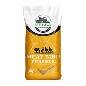 Vella Meat Bird Finisher 20kg – Complete Poultry Feed for Broilers, Turkeys & Meat Birds  Growth & Finishing Diet