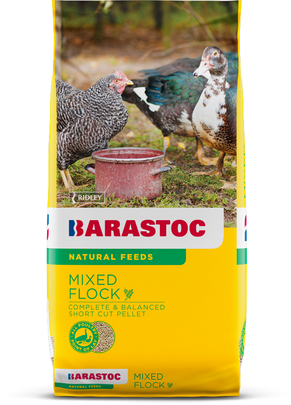 Barastoc Mixed Flock Complete Feed for Chickens, Ducks & Birds  -  20 kg