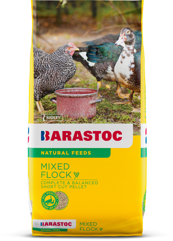 Barastoc Mixed Flock Complete Feed for Chickens, Ducks & Birds  -  20 kg