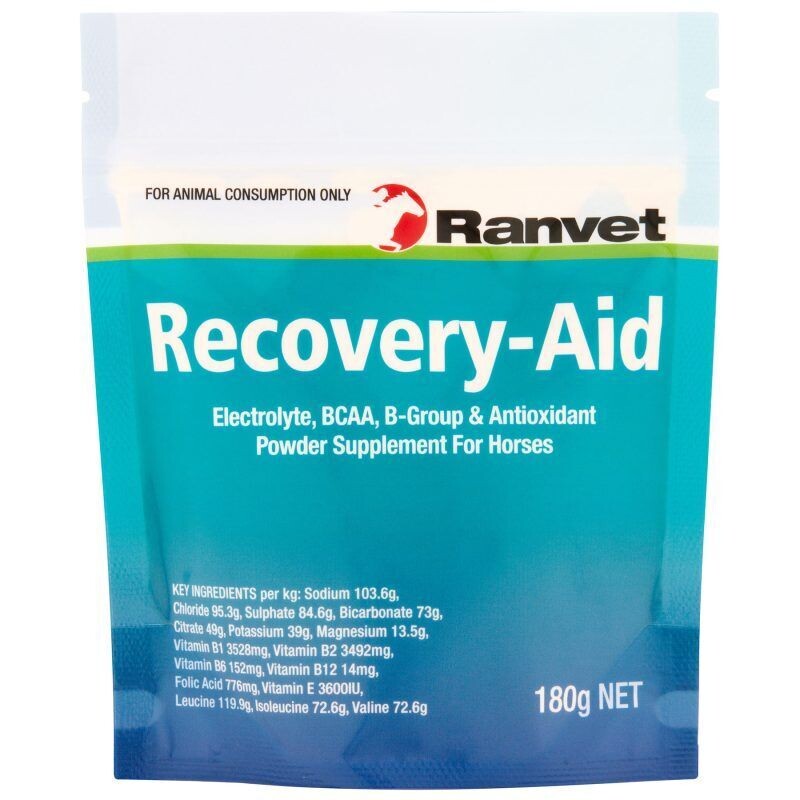 Ranvet Recovery Aid Electrolyte & Energy Support for Horses  -  180 grams