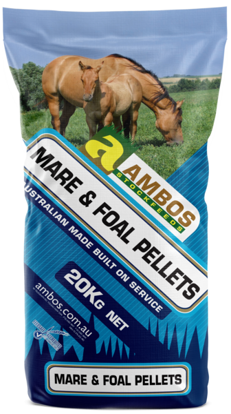 Ambos Mare & Foal Pellets 20kg – High Protein Low Starch Horse Feed for Breeding Mares & Growing Foals