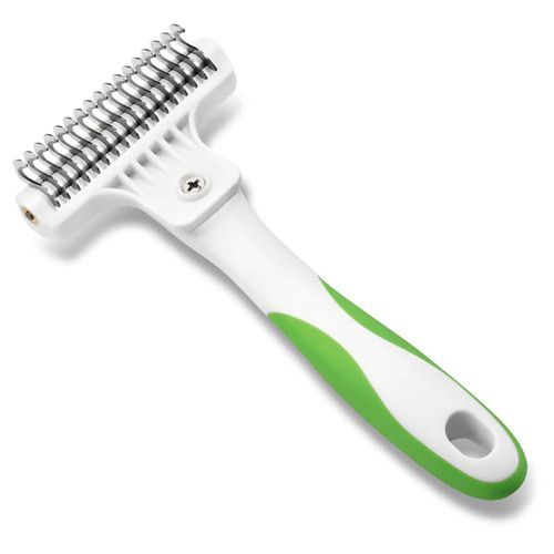 Andis Deshedding Tool Compact White / Lime Green - Dog Grooming Tool