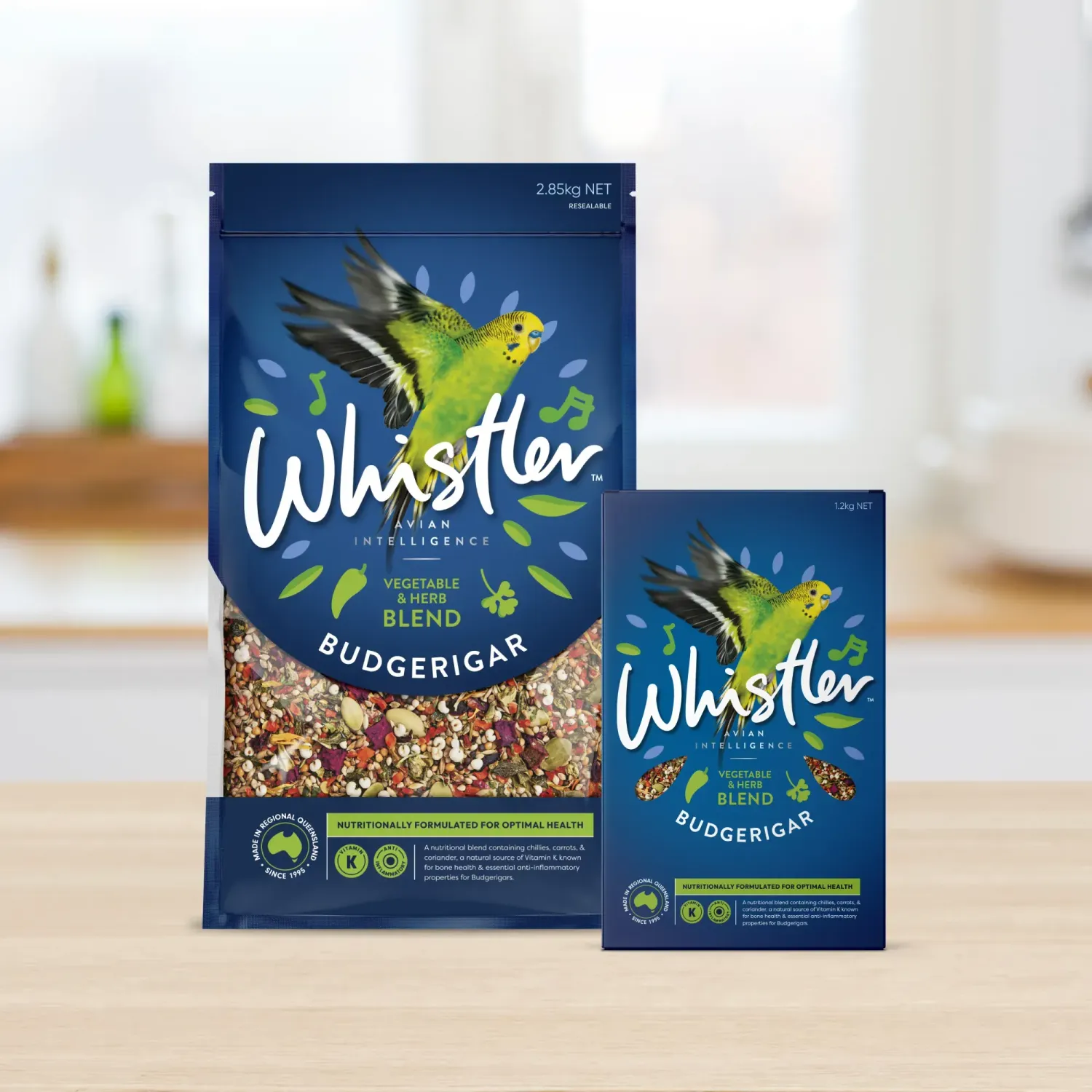 Whistler Budgerigar Gourmet Blend with Vegetable & Herb Superfoods 1.2 kg Whistler Budgerigar Gourmet Blend with Vegetable & Herb Superfoods 1.2 kg