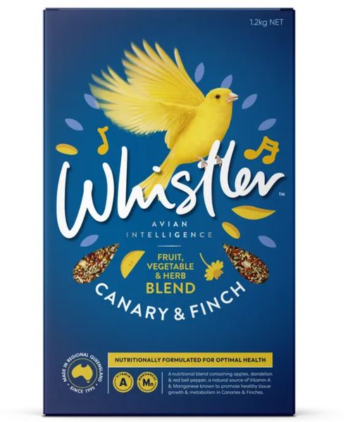 Whistler Gourmet Blend Fruit Veg Canary & Finch Food  -  1.2 kg